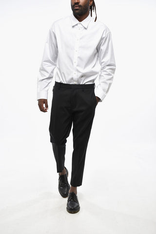 Virgin Wool CERESIO 9 Pants with Ankle Zip