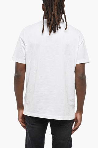 Crewneck Cotton Jersey T-Shirt T-JUST-L3 With Glossy Gel Logo