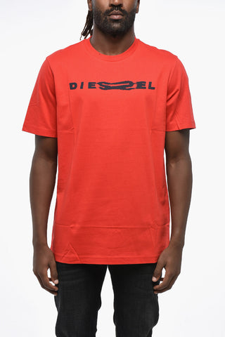 Crewneck T-Shirt T-JUST 14-6 Lightweight Cotton with Contrast Logo
