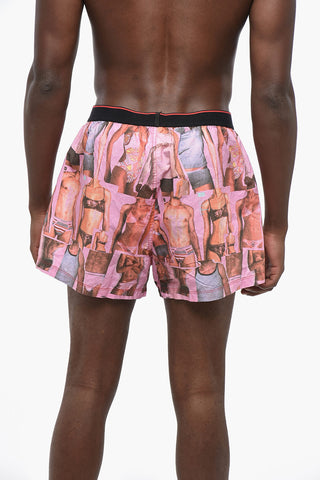Bedruckte Baumwoll-Boxershorts UNISEX