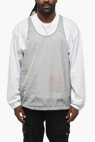 Long Sleeved DOMINATE Crew-neck T-Shirt with Removable Nylon Tank Top