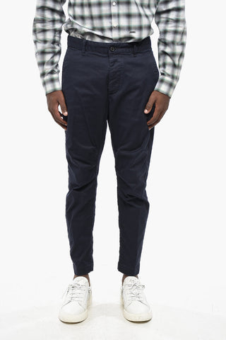Stretch-Baumwollhose SEXY CHINO FIT mit silbernem Logo