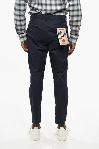 Stretch-Baumwollhose SEXY CHINO FIT mit silbernem Logo