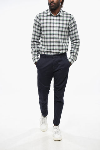 Stretch-Baumwollhose SEXY CHINO FIT mit silbernem Logo