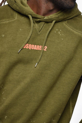 Hoodie CIPRO FIT with Vintage Effect and Printed Logo