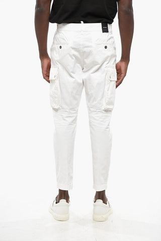 Einfarbige SEXY CARGO FIT Hose mit Kontrast-Patch