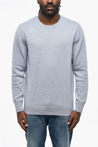 Solid Cashmere and Wool Crewneck Sweater