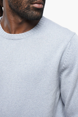 Solid Cashmere and Wool Crewneck Sweater