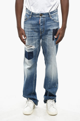 Straight-Leg-Jeans ROADIE mit Patchwork-Details 23cm
