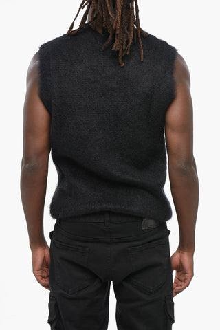 Gilet FUZZY aus Mohair-Mischung einfarbig