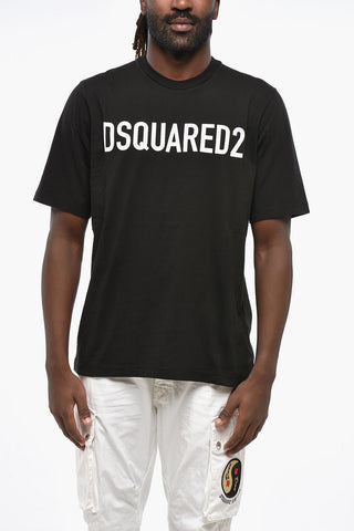 Crewneck T-Shirt with Printed Logo
