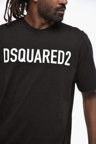 Crewneck T-Shirt with Printed Logo