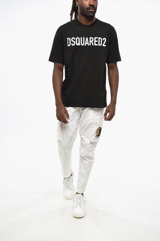 Crewneck T-Shirt with Printed Logo