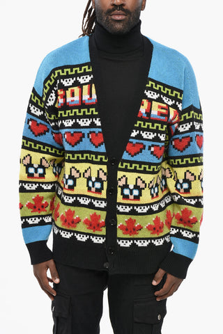 Virgin Wool-Blend Cardigan CIRO with V-Neck