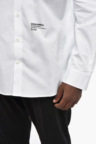 Camicia in Popeline HEADQUARTER con Collo Francese