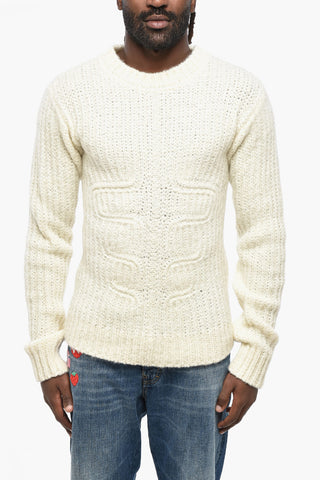 Wool-Blend Crewneck Sweater MUSCLE