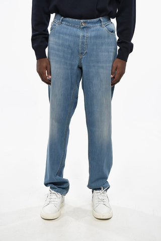 Light-Wash Denim Slim-Fit Jeans 16cm