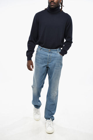 Light-Wash Denim Slim-Fit Jeans 16cm