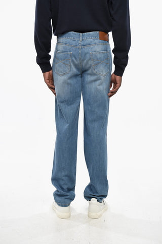 Light-Wash Denim Slim-Fit Jeans 16cm