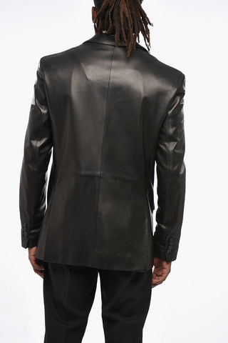 Giubbotto Blazer Fit in Pelle