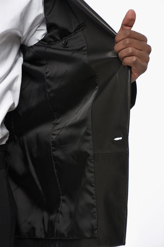 Giubbotto Blazer Fit in Pelle