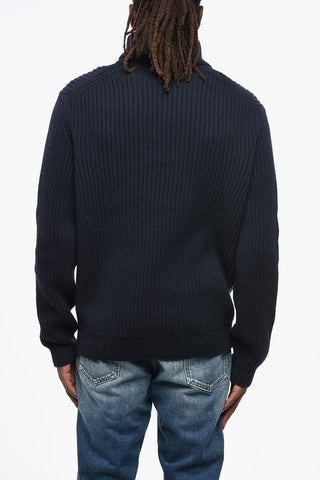 Cashmere Ribbed Turtleneck Sweater
