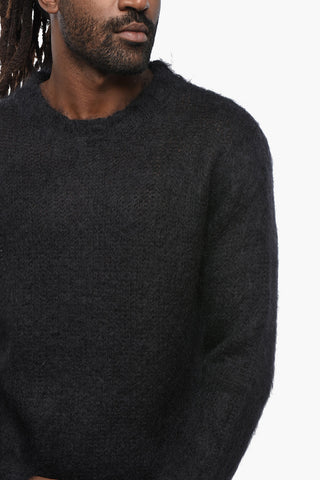 Maglia Fuzzy in Misto Mohair a Tinta Unita