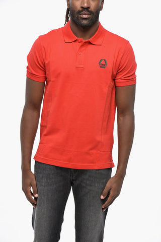 Stretch Cotton Polo T-SMITH 8-3 With Embossed Logo