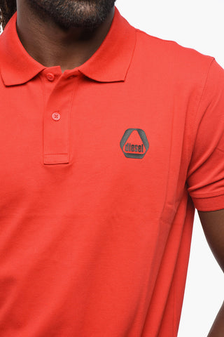 Stretch Cotton Polo T-SMITH 8-3 With Embossed Logo