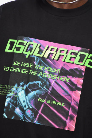 Rundhals-T-Shirt ATMOSPHERE mit Frontdruck