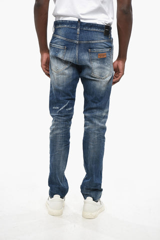 Distressed-Effect Jeans COOL GUY with Exposed Stitching 17cm