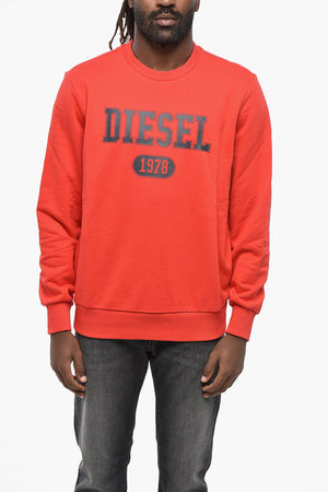 Sweatshirt Mit Rundhalsausschnitt Aus Frottee-Baumwolle Mit Logo-Print