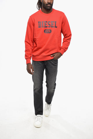 Sweatshirt Mit Rundhalsausschnitt Aus Frottee-Baumwolle Mit Logo-Print