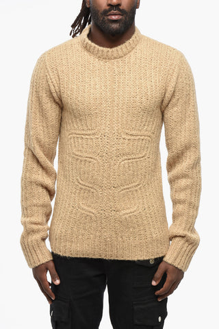 Wool-Blend Crewneck Sweater MUSCLE