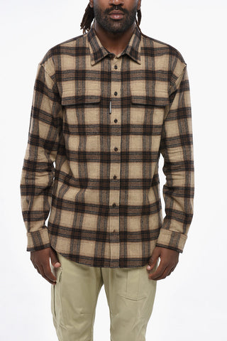 Flannel Shirt with Tartan Pattern