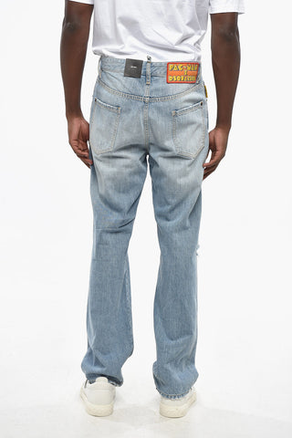 PAC-MAN Jeans 642 a Gamba Dritta con Patches 20cm