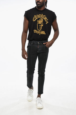 Jeans SKATER in Denim Stretch a Lavaggio Scuro 15cm