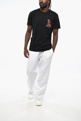 T-Shirt mit Rundhalsausschnitt D2 DEVILS mit Aufdruck