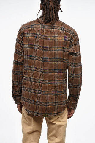 Camicia in Flanella con Motivo Tartan