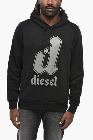 Hoodie aus angerauter Baumwolle GINNOUT mit aufgedrucktem Logo