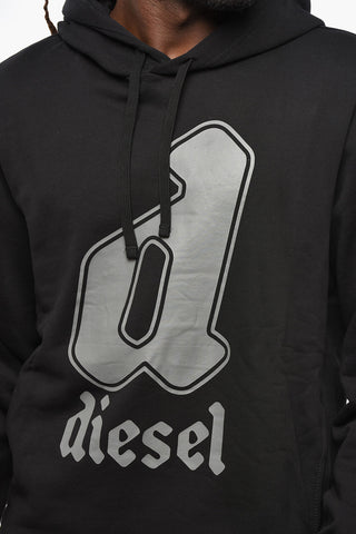 Hoodie aus angerauter Baumwolle GINNOUT mit aufgedrucktem Logo