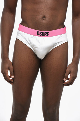 Solid Color Brief with Contrasting Logoed Band