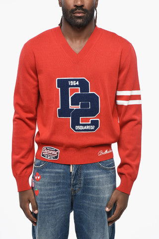 Maglia COLLEGE SHETLAND in Lana con Scollo a V