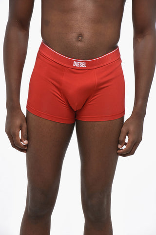 Einfarbige Boxershorts UMBX-DAMIEN-H Mit Großem Aufgedrucktem Logo