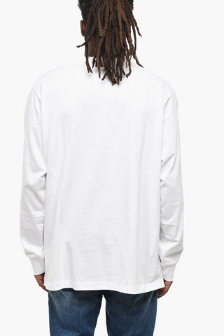 T-Shirt Girocollo SKATER FIT a Maniche Lunghe con Stampa a Contrasto