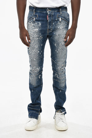 바이커 진 HONDA COOL GUY 디스트레스드 효과 발목 트임 17cm