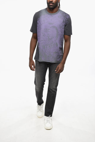 ESSENTIALS T-Shirt mit Rundhalsausschnitt T-ADJUST-Q5 mit Farbverlauf und Frontdruck