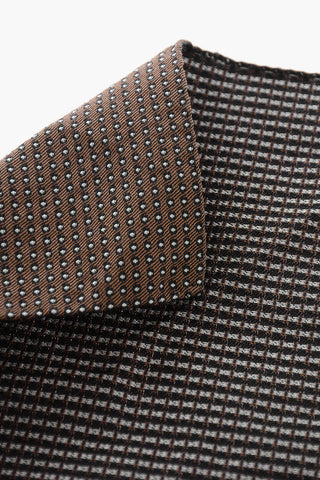 Pochette aus Seidenmischung mit Punkten