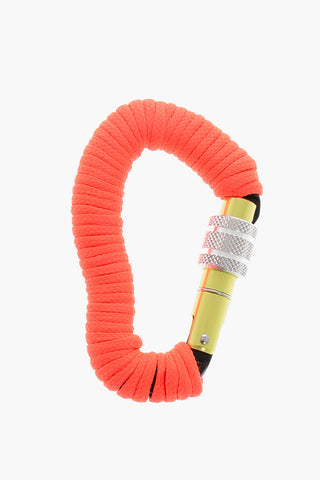 Karabiner-Schlüsselanhänger mit Seilüberzug