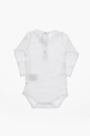 Cotton Bodysuit CYGNE with Embroidered Collar